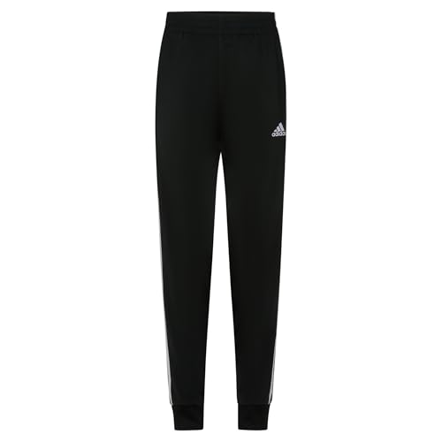 adidas boys Iconic Tricot Jogger Training Pants, Iconic Adi Black, Medium
