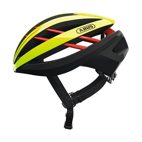 (-61%) ABUS Rennradhelm Aventor - Fahrradhelm für professionellen Radsport - Gute Ventilationseigenschaften - für Damen und Herren - Gelb, Größe S