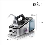Braun CareStyle 7 Pro IS7144 Dampfbügelstation, 2400 W, 7 Bar Dampfdruck, 450 g/min Dampfstoß, 2 L Wassertank