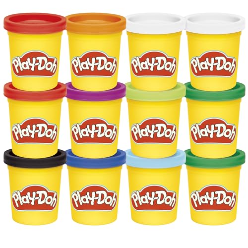 Play-Doh Jewel Colors Bulk 12-Pack of 4-Ounce Cans, Holiday Stocking Stuffers, Prizes &amp; Party Favors, Kids Arts &amp