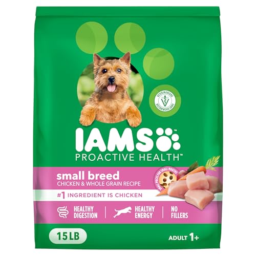 IAMS Small and Toy Breed Adult Dry Dog Food Real Chicken 15 lb