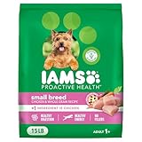 IAMS Proactive Health Dry Dog Food for Small Breeds, Adult Dog Food Dry Recipe, 15 lb. Bag