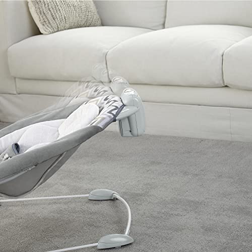 Ingenuity SmartBounce Automatic Baby Bouncer Seat with White Noise, Music, Toy Bar & 2 Plush Infant Toys, 0-6 Months Up to 20 lbs (Braden)