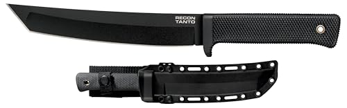 COLD STEEL Recon Tanto 7" SK-5 Razor-Sharp Blade 4.75" Kray-Ex Handle Military Tactical Fixed Blade Knife w/Secure-Ex Sheath