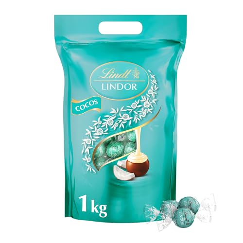 (-41%) Lindt Schokolade | LINDOR Kugeln Cocos, 1kg Beutel, Großpackung