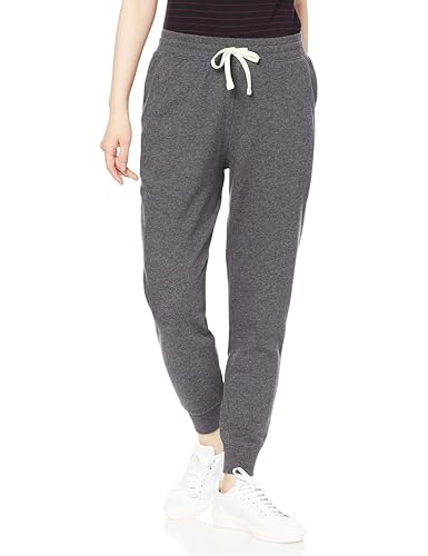 Amazon Essentials Women's Fleece Jogger Sweatpant (Available in Plus Size), Charcoal Heather, X-Large