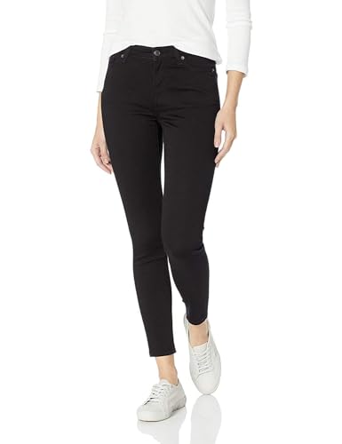 Amazon Essentials Women's Mid-Rise Stretchy Skinny Jeans - Discontinued Colors, Black, 8