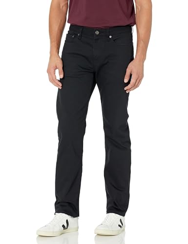 Amazon Essentials Men's Straight-Fit Stretch Jean - Discontinued Colors, Black, 38W x 32L