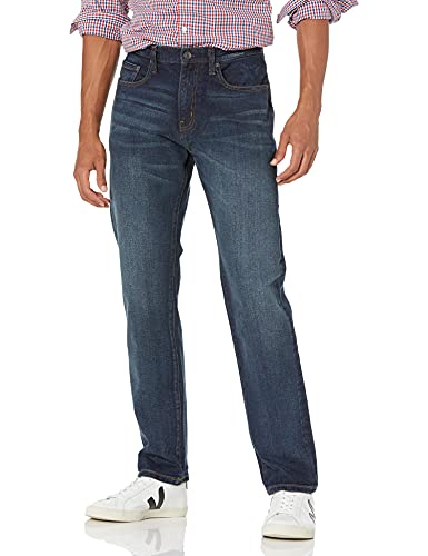 Amazon Essentials Men's Athletic-Fit Stretch Jeans - Discontinued Colors, Dark Wash, 34W x 30L