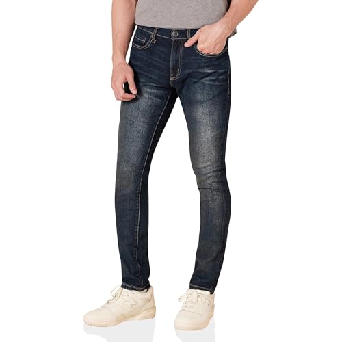 (-56%) Amazon Essentials Herren Stretchjeans, Skinny-Passform - Auslauffarben, Dunkle Waschung, 34W / 28L