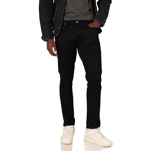 Amazon Essentials Men's Skinny-Fit Stretch Jean - Discontinued Colors, Black, 32W x 30L