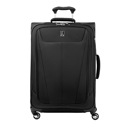 Travelpro Maxlite 5 Softside Expandable Spinner Luggage, 25 Inch, Black