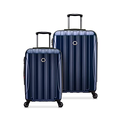 Delsey Luggage Aero 2 Piece Set (21" Carry-On & 25") (Cobalt Blue)