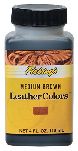 Fiebing's LeatherColors 4oz - Water Based Penetrating & Permanent Leather Dye for Shoes, Boots, Belts, Bags, Furniture