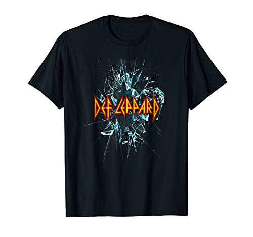 Def Leppard Classic Black Album T-Shirt - 100% Cotton, Adult Short Sleeve Tee