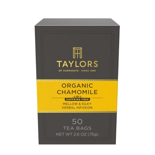 Taylors of Harrogate Organic Chamomile Herbal Tea, 50 Teabags