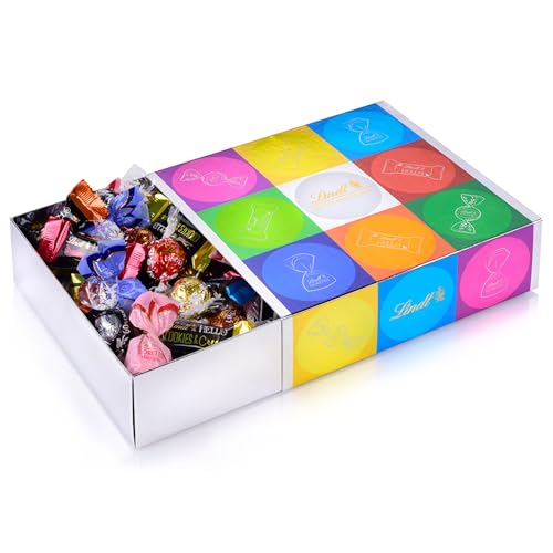 (-40%) Lindt Schokolade Bunte Mischung | 815 g | Box mit LINDOR Kugeln, HELLO Mini Sticks und Mini FIORETTO in verschiedenen Sorten | Pralinengeschenk | Schokoladen Großpackung | Schokoladengeschenk