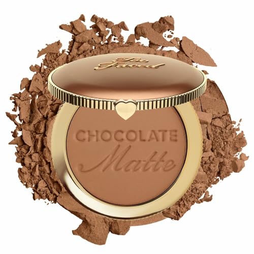 Too Faced Chocolate Soleil Matte Bronzer | Long Lasting + Cruelty Free with a Matte Finish, 0.28 Ounce, Chocolate Soleil