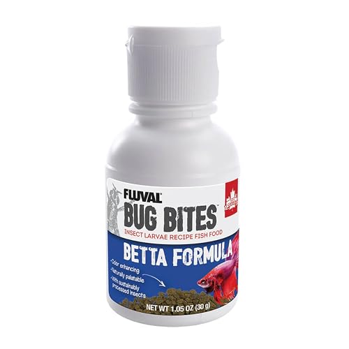 Fluval Bug Bites Betta Fish Food, Granules for Small to Medium Sized Fish, 1.05 Oz.