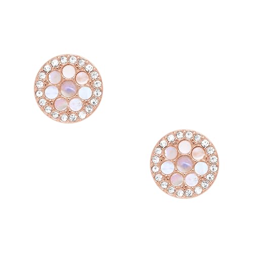 (-33%) Fossil Ohrringe Für Frauen Mop, 10(D)*2.0(Dicke)mm Rose Gold Edelstahl-Ohrringe, JF02906791