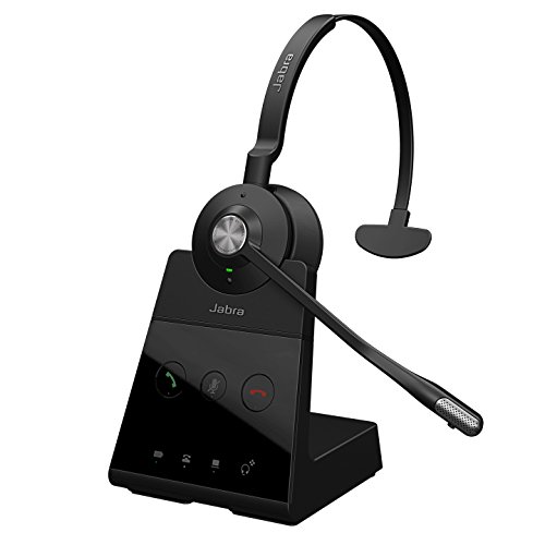 Jabra Engage 65 On-Ear Dect Mono Headset - Skype for Business zertifizierter, drahtloser Kopfhörer mit Noise-Cancelling für Tischtelefone und Softphon