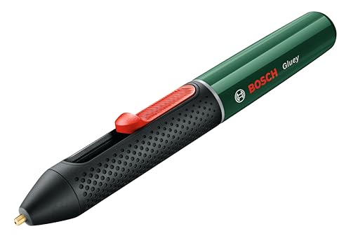 (-24%) Bosch Akku Heißklebestift Gluey Smoky Grey (mit 20 Klebesticks, Grau, im Karton)