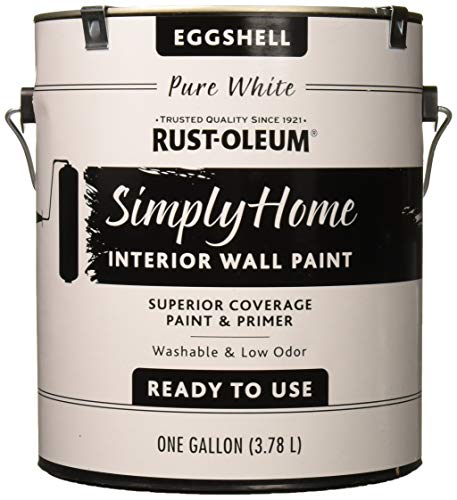 Interior latex paint eggshell white 1 gallon