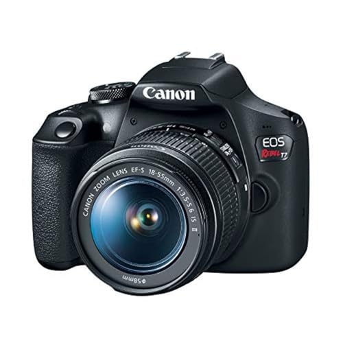 Canon EOS Rebel T7 DSLR Camera 18-55mm Lens 24.1 MP Wi-Fi DIGIC 4+