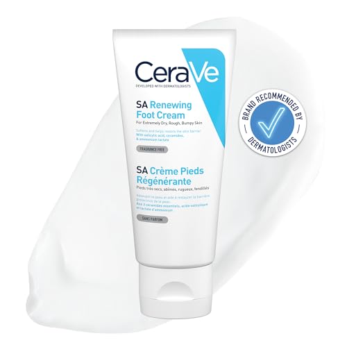 CeraVe, Creme Renovador de Pés, com Ácido Salicílico e ação esfoliante, 88g