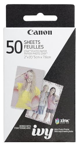 Canon IVY ZINK 2" x 3" Photo Sticker Paper 50 sheets Pack