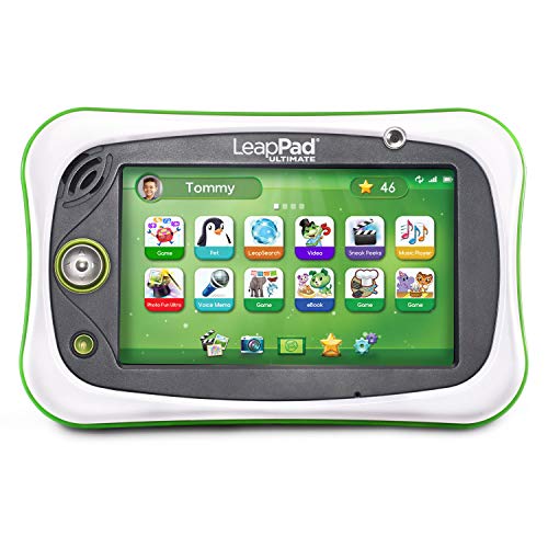 LeapFrog LeapPad Ultimate Ready for School Tablet, GreenKids Learning Tablet Educational Learning Pad for Toddlers 2-5 