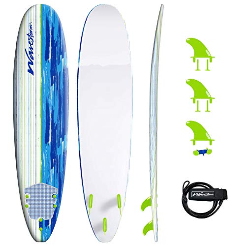 Wavestorm 8' Classic Soft Surfboard Simple Yet Solid Traditional longboard style offers high