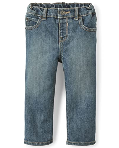 The Children's Place Baby Boys and Toddler Boys Basic Bootcut Jeans, Tide Pool, 12-18 MONTHS