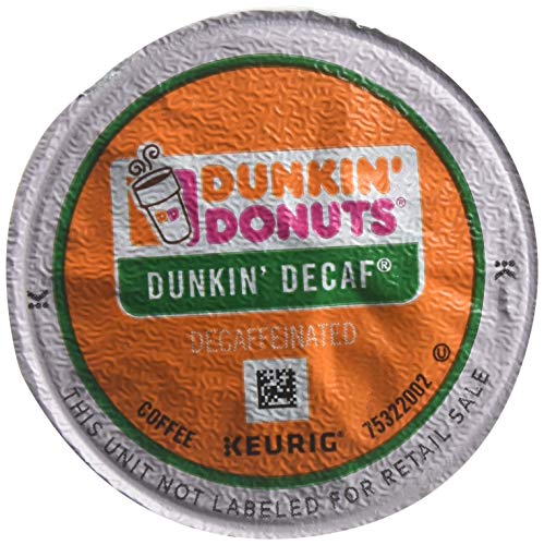 Dunkin' Donuts Decaf Keurig® Single-Serve K-Cup® Pods, Medium Roast, Box of 44 K-Cup® Pods