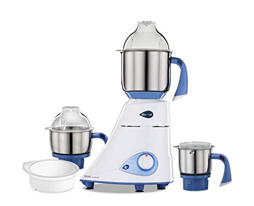 (Renewed) Preethi Blue Leaf Diamond 750-Watt Mixer Grinder (Blue/White)