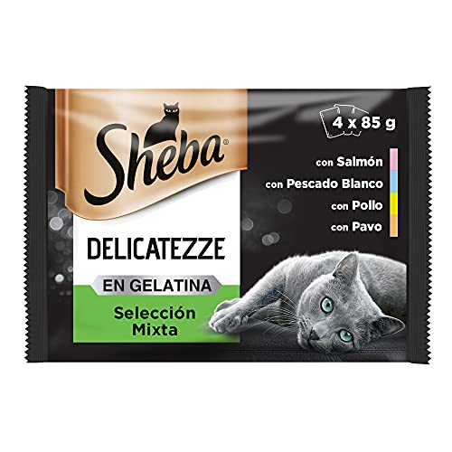 Pack grande Sheba Delicatezze selección pescado gelatina 52 sobres 85 g