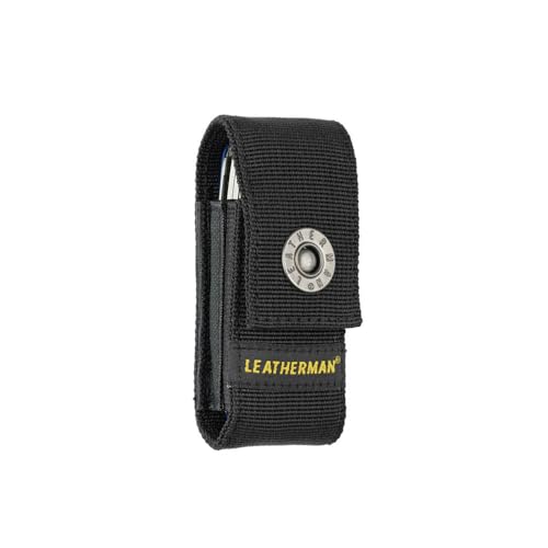 LEATHERMAN, Premium Nylon Snap Sheath, Fits 3.25” to 4.5” Multi-Tools, Black, Medium