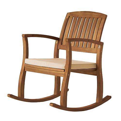 Christopher Knight Home Selma Acacia Rocking Chair Most Comfortable