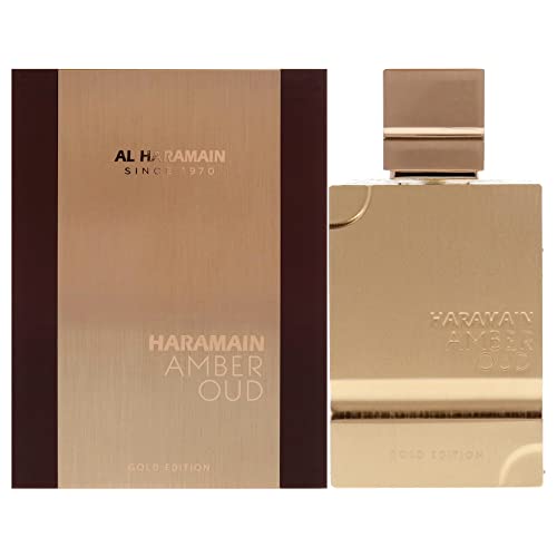 Al Haramain Amber Oud Gold Edition - Arabian Perfume for Women and Men Unisex - Long Lasting Amber - 2 oz