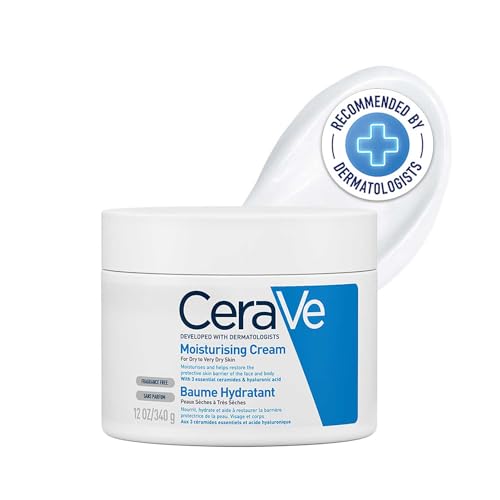 CeraVe Moisturising Cream for Dry to Very Dry Skin, 340g