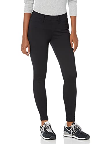 Amazon Essentials Women's Pull-On Stretchy Knit Jegging (Available in Plus Size), Black, Small Long