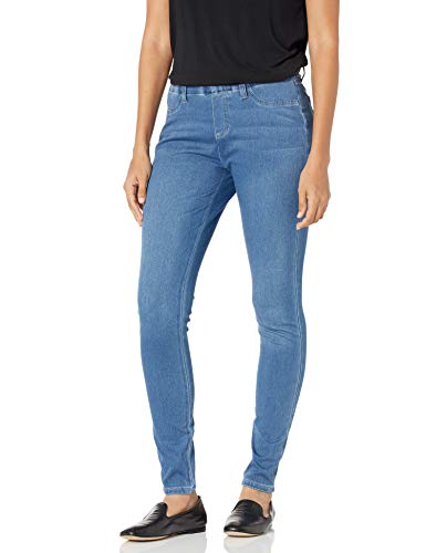 Amazon Essentials Women's Pull-On Stretchy Knit Jegging (Available in Plus Size), Light Wash, Large