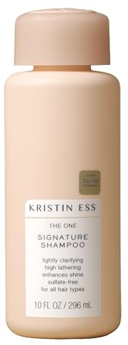 Kristin Ess Hair The One Signature Salon Sulfate Free Shampoo for Moisture, Softness + Shine - Avocado Oil - Anti Frizz + Clarifying - Hydrates + Repairs - Vegan, Paraben Free + Color Safe
