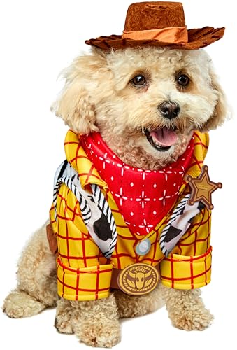 Toy Story: Woody Pet Costume for For Dogs or Cats by Rubies, Medium