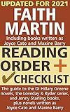 Faith Martin Reading Order And Checklist The Guide To The Di Hillary Greene Series The Loveday And Ryder Books And Jenny Starling Books Plus Novels Cato And Maxine Barry English Edition