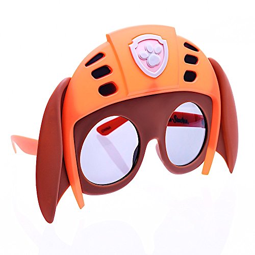 Sun-Staches Paw Patrol Official Zuma Sunglasses Costume Accessory, UV400 Lenses, Chocolate Lab Brown Mask, One Size Fits Most