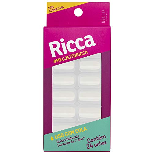 Unhas Naturais Curvatura Ricca Branco