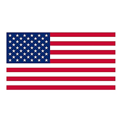 Rogue River Tactical Pack of 6 USA Flag Stickers United States Work Hard Hat Biker Helmet Stickers Decals Toolbox 1\x 2\