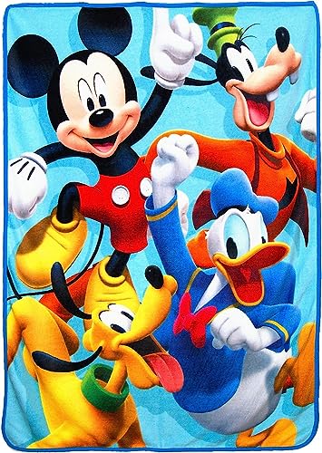 Disney's Mickey' Mouse Clubhouse, "4 Ever" Super Plush Throw Blanket, 46" x 60", Multi Color