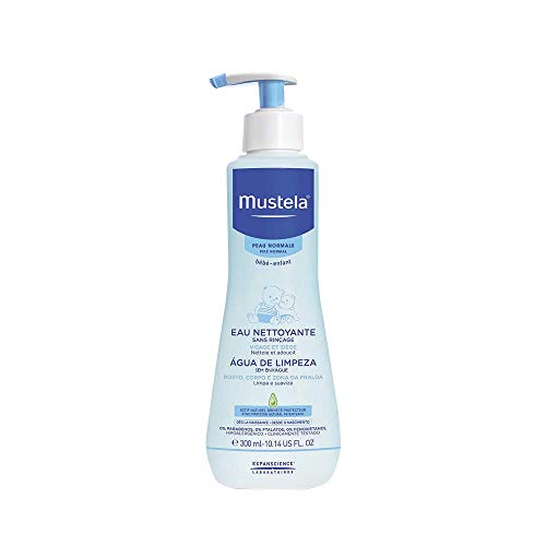 Mustela Água De Limpeza Sem Enxágue 300Ml - Água Micelar Infantil Rosto E Corpo Vegana Fórmula Biodegradável Com 98% De ...